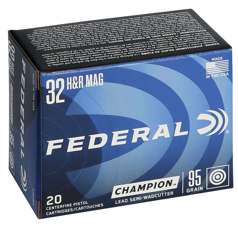 Federal 32 H&R Magnum 95Gr SWC 20pk - St Marys Indoor Shooting