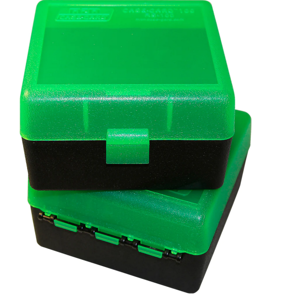 MTM Ammo Box - Holds 100 Rounds Of .44 Special/Mag Or .45 Colt