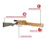Allen Stretch Knit Gun Sock, 52in Coyote - Image 2