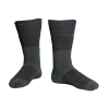 Ridgeline Merino Gumboot Sock Balck/Olive L (9-12)