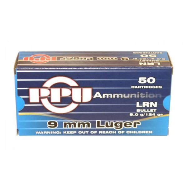 PPU 9mm 124gr LRN 50pk