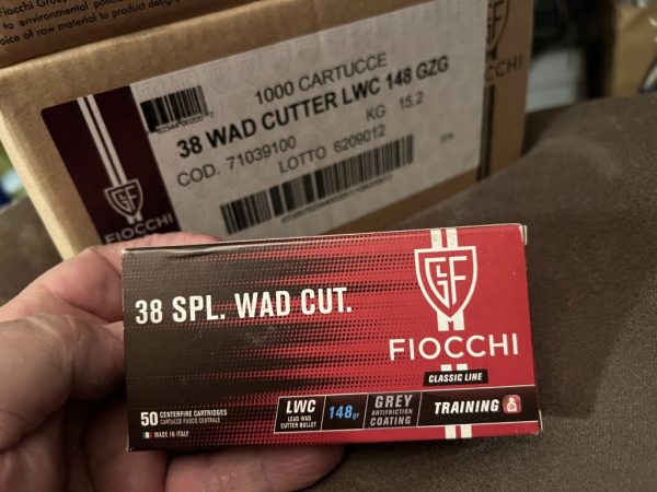 Fiocchi 38spl 148gr Wad Cutter LWC 50pk