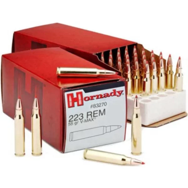 Red Earth 223 55g Hornady V-Max Ballistic Tip 500pk