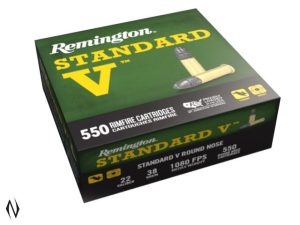 Remington 22lr 38g Standard V LRN  550pk