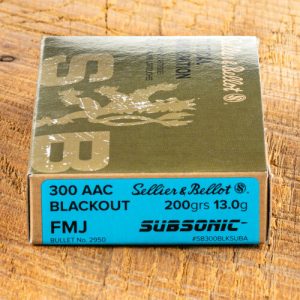 Sellier and Bellot 300Blk AAC 200g FMJ Subsonic 20pk